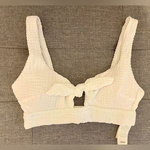 NWT Aerie Jacquard Wide Strap Scoop Bikini Top